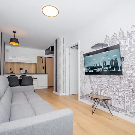 Inpoint G15 Near Old Town & Kazimierz District & Parking Option アパートホテル クラクフ
